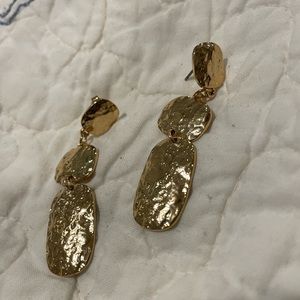 Gold dangle earrings